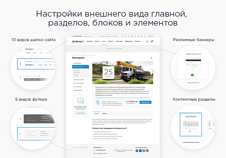 Корпоративный сайт Corp с каталогом