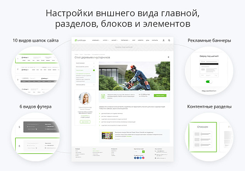 Ландшафт 2.0 - сайт для студий ландшафтного дизайна