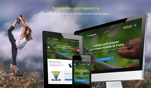 Безлимитный конструктор лендингов с корзиной